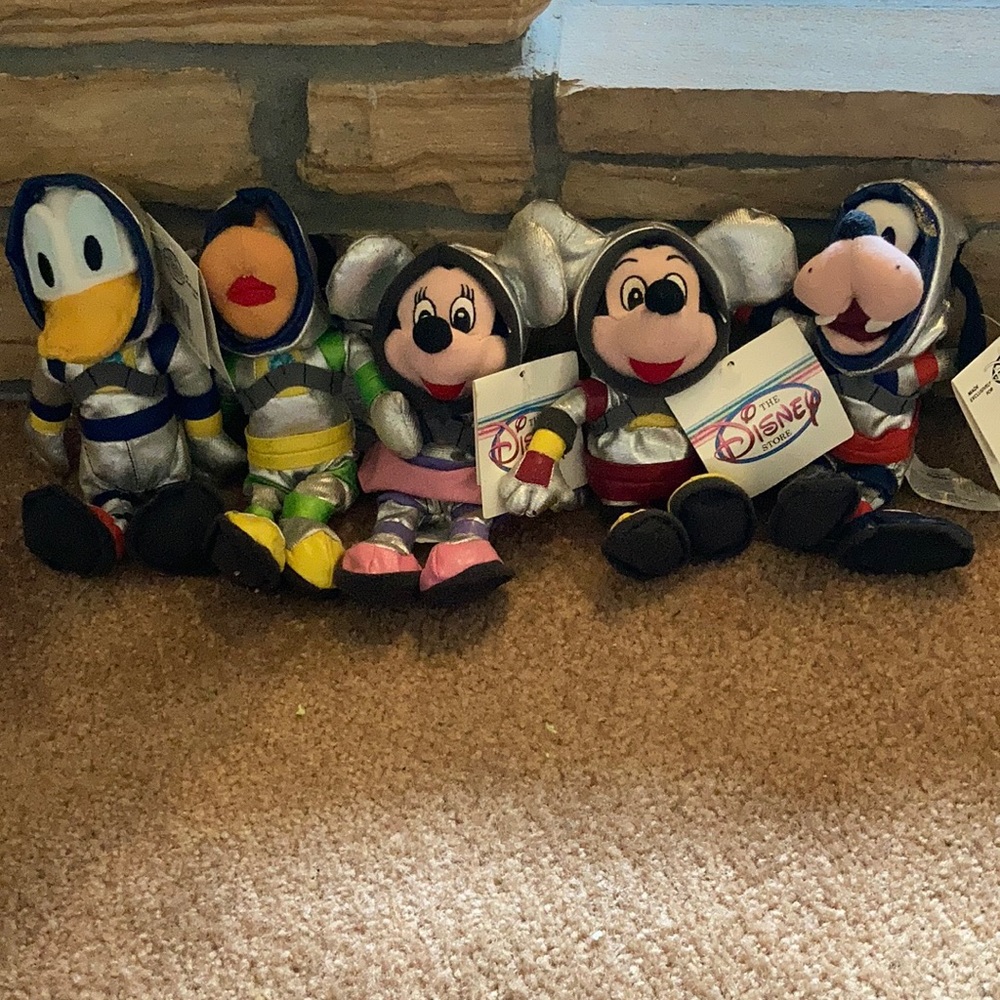 Vintage Disney Set of Spaceman Bean Bag